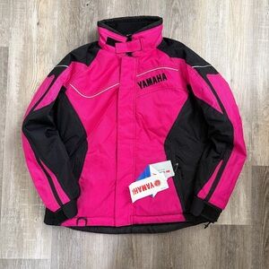 Yamaha Women’s Vibrant Pink Snowmobile Winter Jacket-size 8 *NEW w tags*
